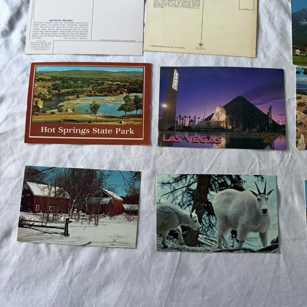 Vintage Postcard Collection - US Travel Scenes, Ghost Towns & Nature