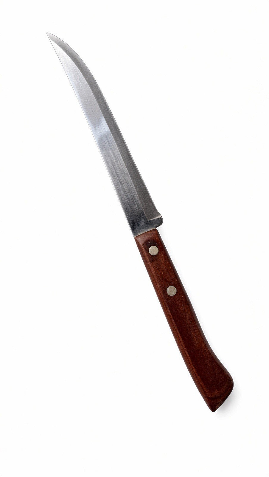 Flint Stainless Vanadium USA Chef Knife Wood Handle Vintage 8” Blade