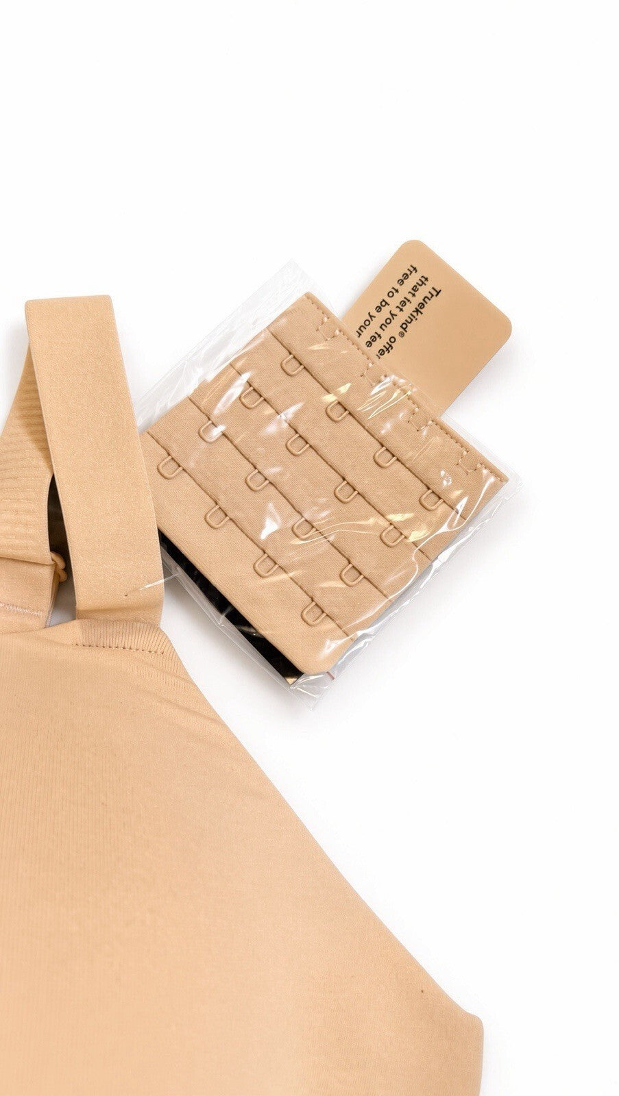 Truekind Supportive Comfort Wireless Shaping Bra 2XL Nude Beige + Extender NWT