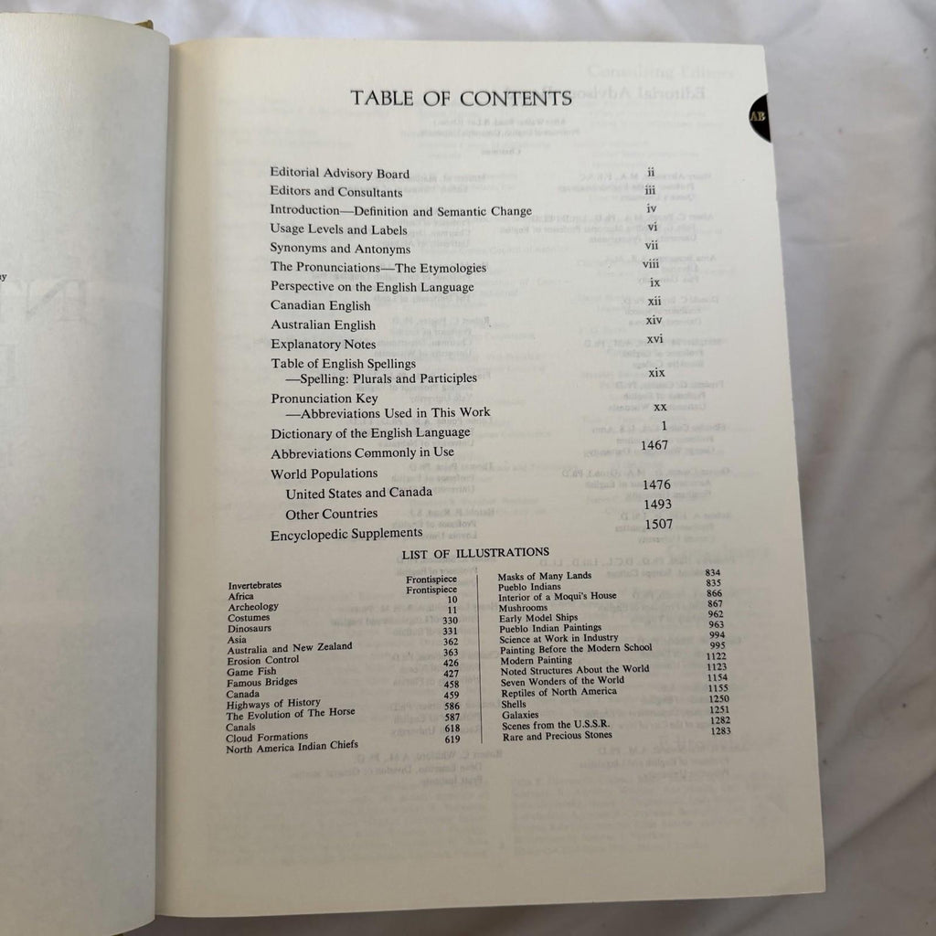 Vintage 1978 Funk & Wagnalls Encyclopedic Dictionary Gold