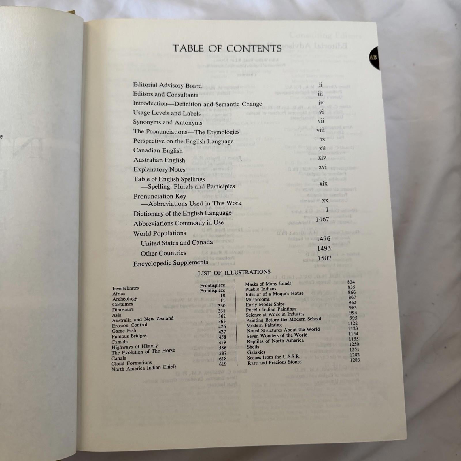 Vintage 1978 Funk & Wagnalls Encyclopedic Dictionary Gold