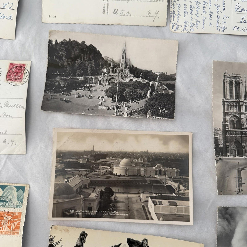 Vintage Postcards Lot 20 - Notre Dame Paris, Arc de Triomphe, Europe Travel