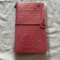 PRSTENLY Daughter In Law Gifts Leather Journal, 140 Law, Pink