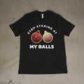 Stop Staring Funny Christmas Ornament Adult Humor Unisex T-Shirt