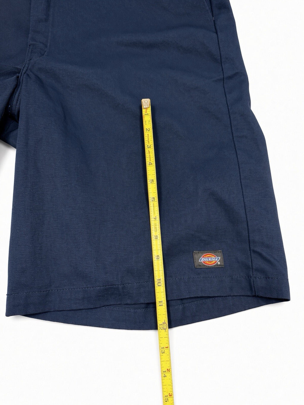Dickies Loose Fit Work Shorts Men Size 42 Navy Blue Twill Cargo Logo Patch