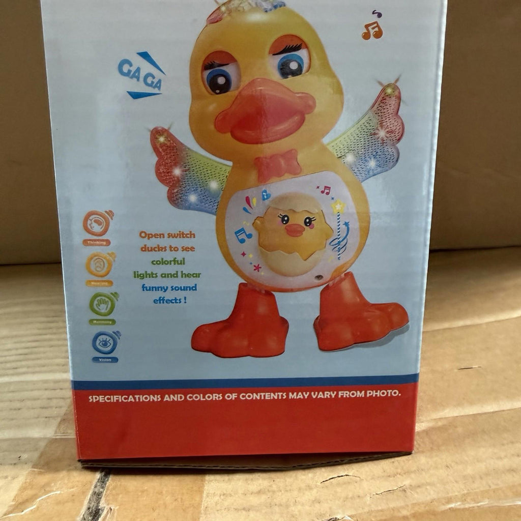 Pk of 2 Dancing Duck Toy Electric Flash Lights Music Swaying GD70-1