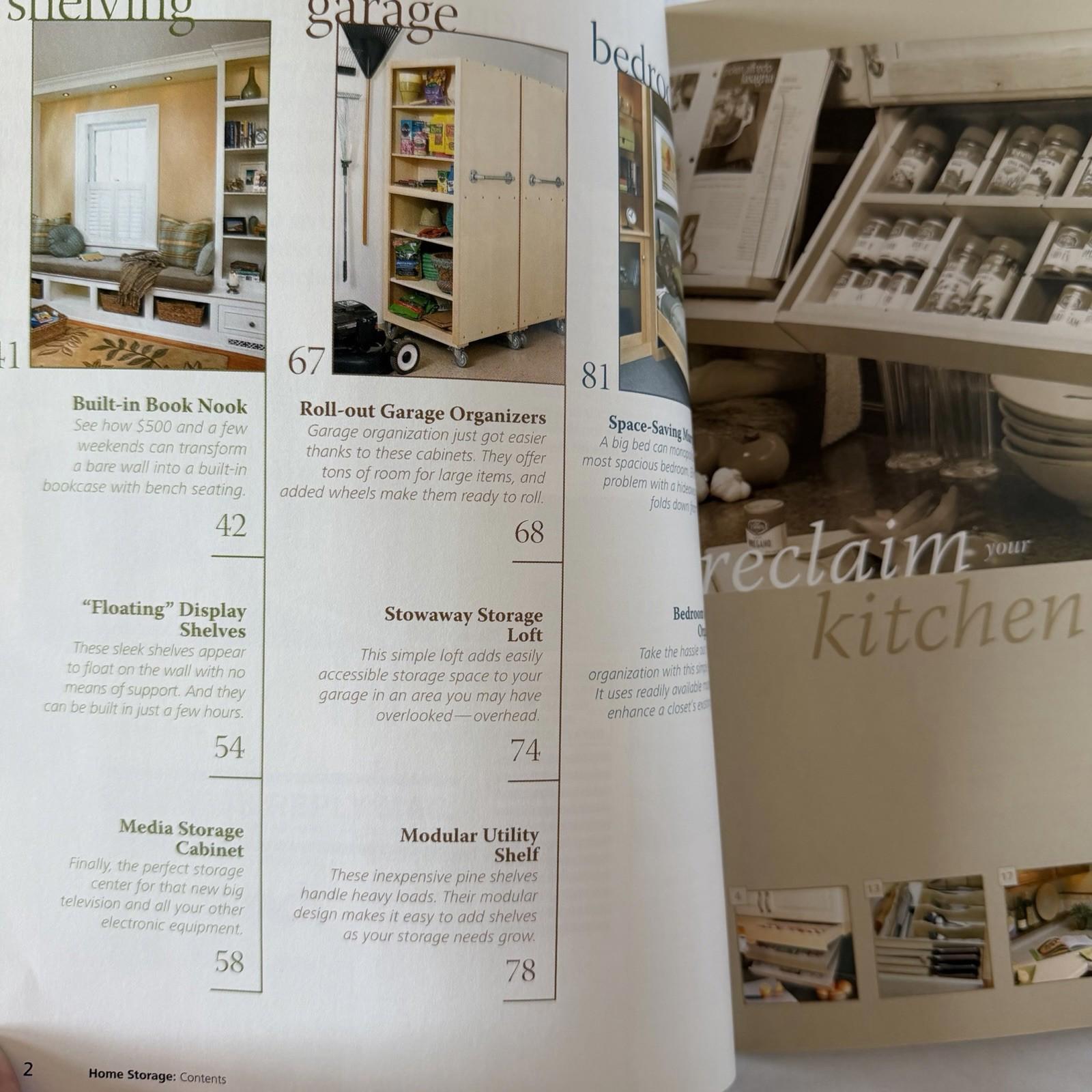 Quick & Easy Home Storage Projects Workbench Magazine DIY Shelving Book