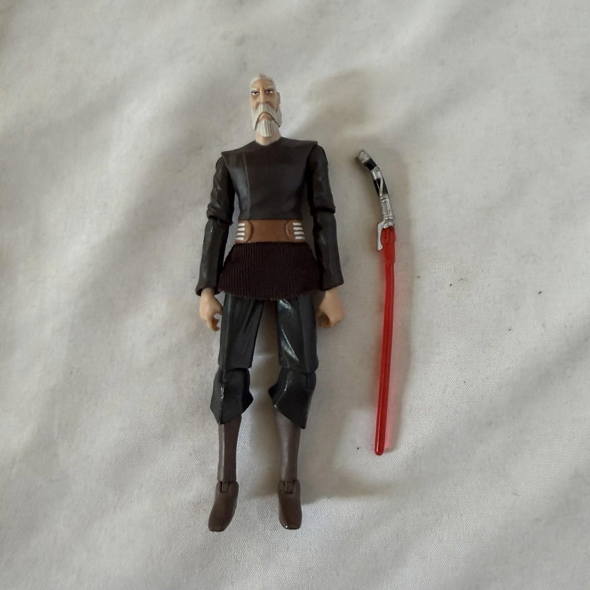 Star Wars The Clone Wars Count Dooku 2009 Hasbro 3.75” Loose w/ Lightsaber