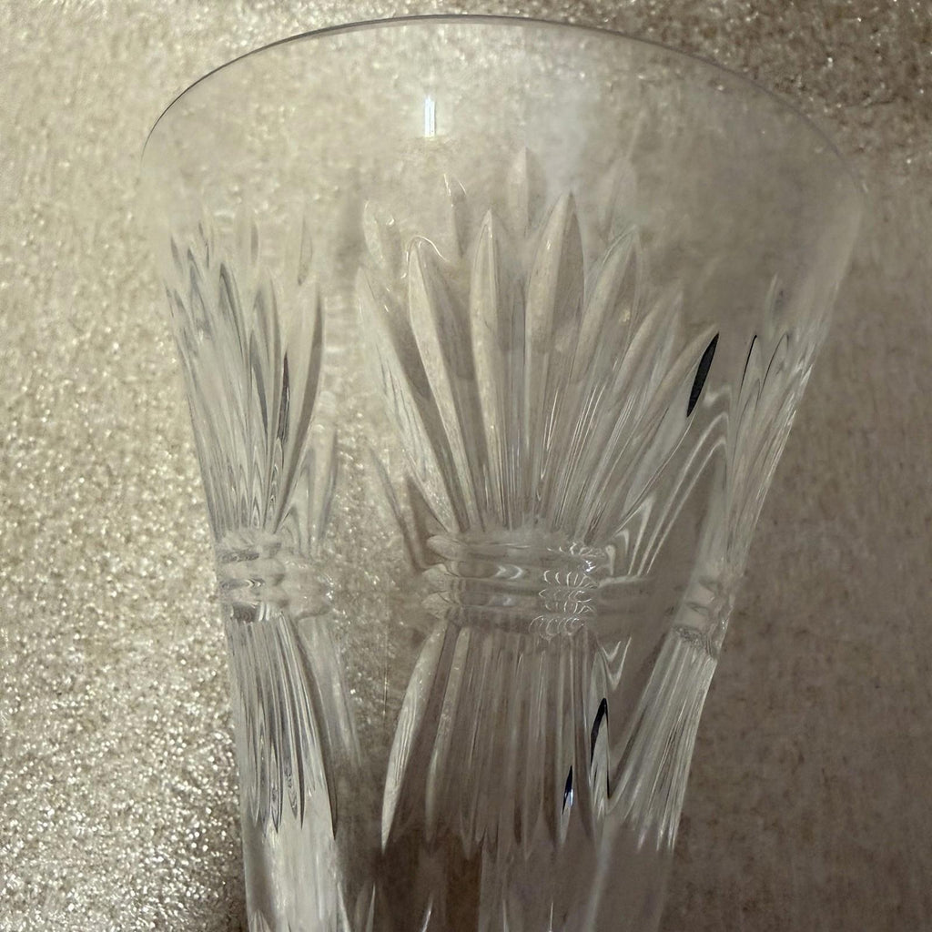 Pair of WATERFORD CRYSTAL Millennium Prosperity Wheat Champagne Toasting Flutes
