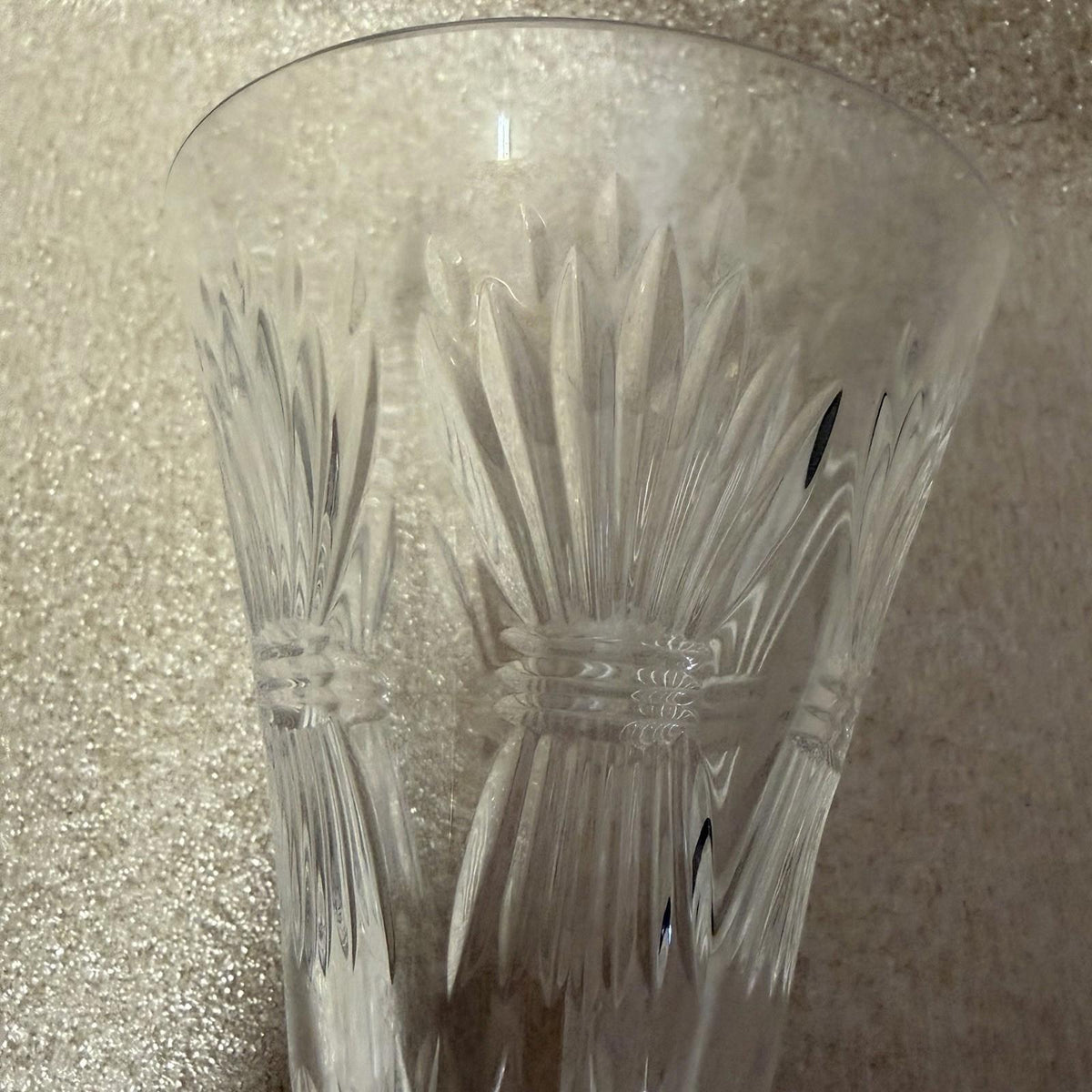 Pair of WATERFORD CRYSTAL Millennium Prosperity Wheat Champagne Toasting Flutes