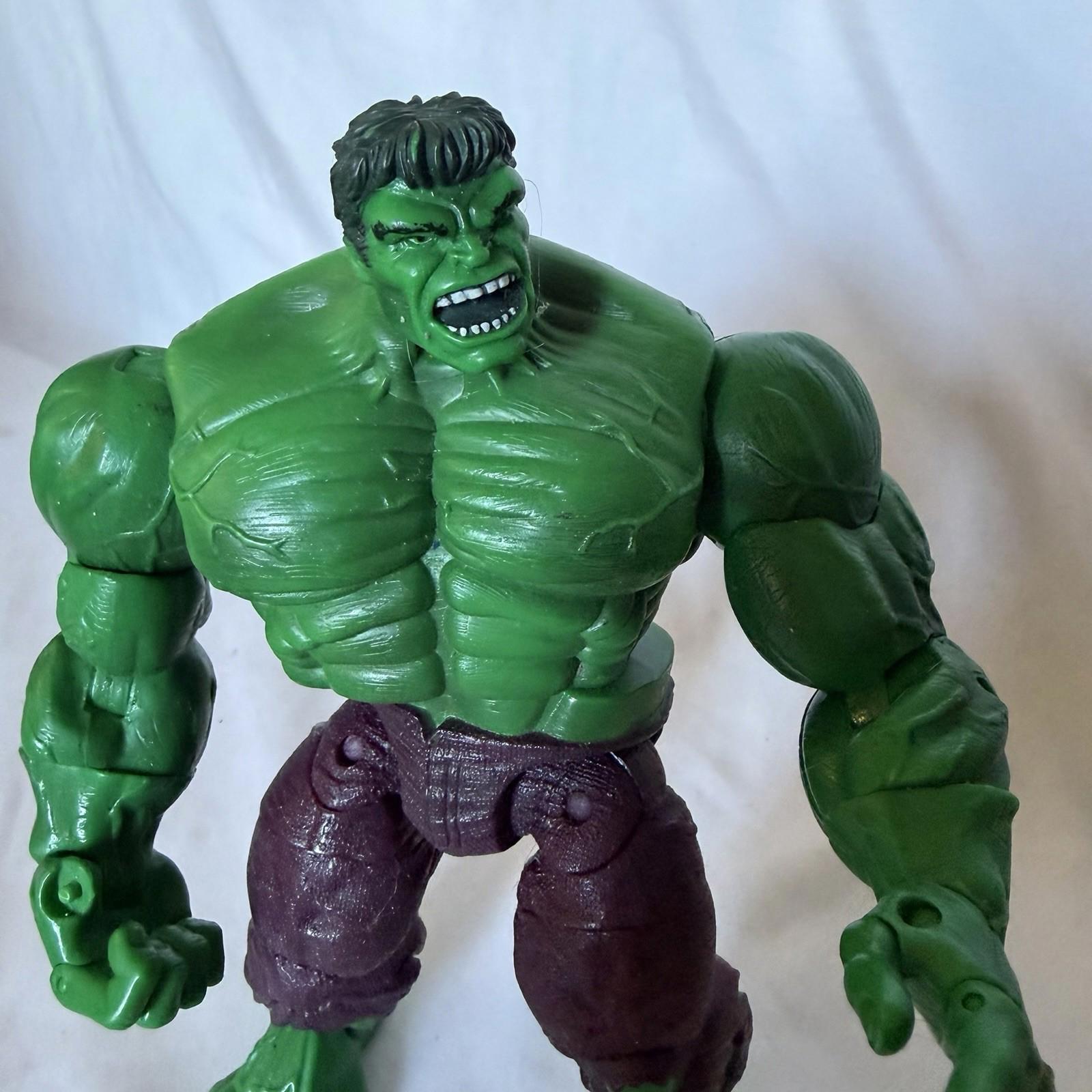 Marvel Hulk Action Figure 7” Toy Biz 2003 Green Avengers Loose