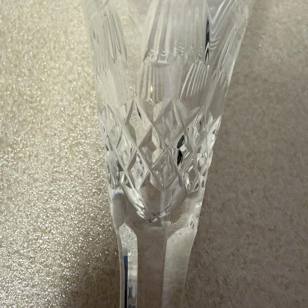 Pair of WATERFORD CRYSTAL Millennium Prosperity Wheat Champagne Toasting Flutes
