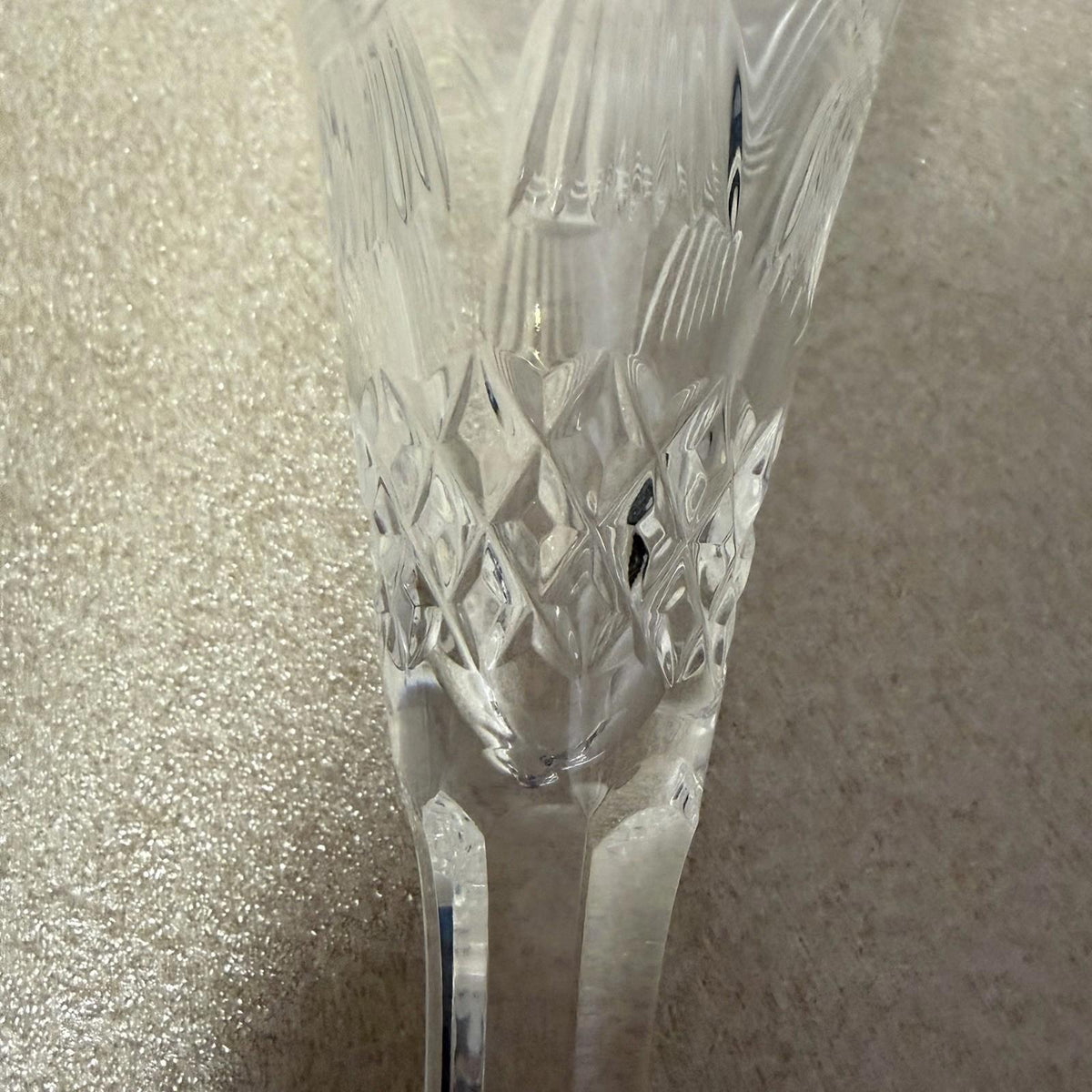 Pair of WATERFORD CRYSTAL Millennium Prosperity Wheat Champagne Toasting Flutes