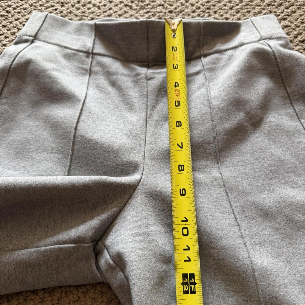 Jones New York Gray Wide Leg Pull-On Pants Size S Stretch Knit