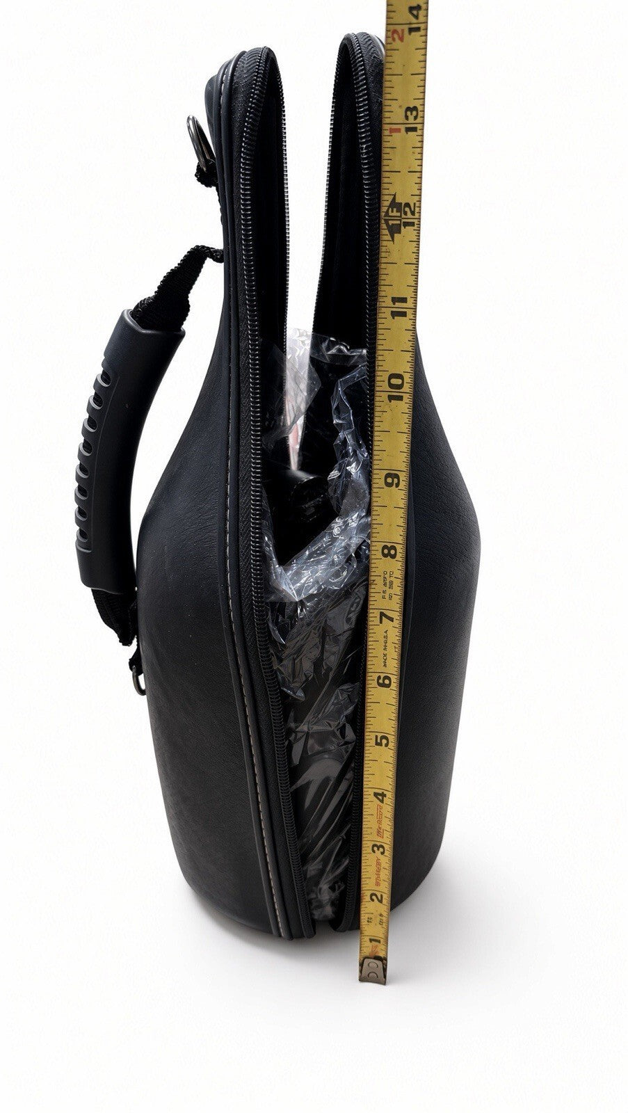 CaddyO Wine Bottle Carrier Tote Insulated Travel Case Corkscrew Stopper Black