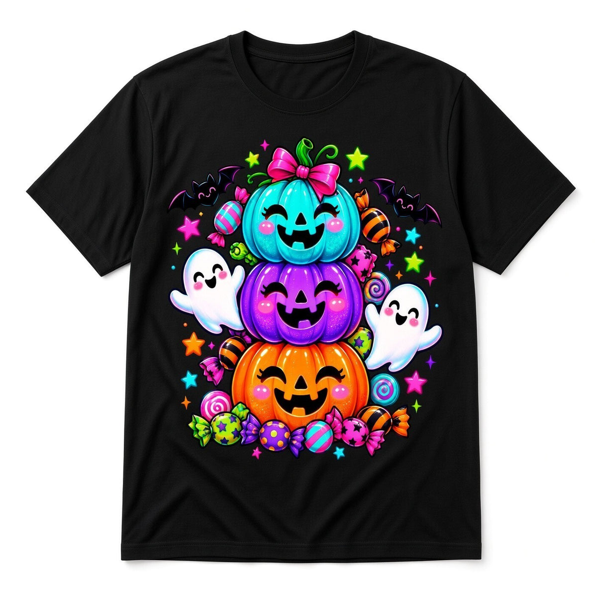 4PCS 10in Fall Pumpkin Ghost Wreath DTF Heat Transfers