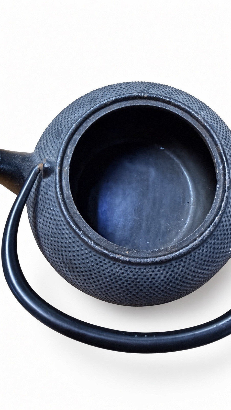 Japanese Cast Iron Tetsubin Teapot Black Hobnail Kettle w/ Trivet Made in Japan