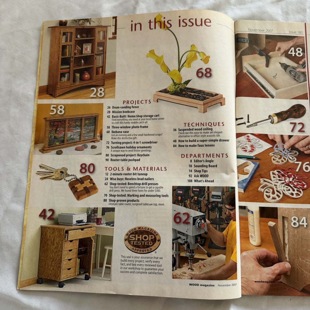 WOOD Magazine November 2007 - Mission Bookcase Project!