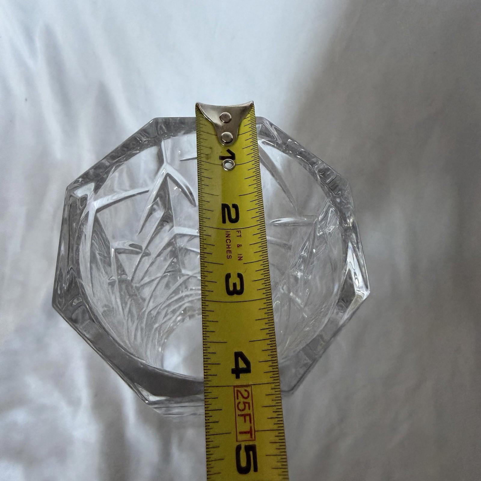 Marquis by Waterford Crystal Tall Vase Geometric Cut Hexagon Germany 10”