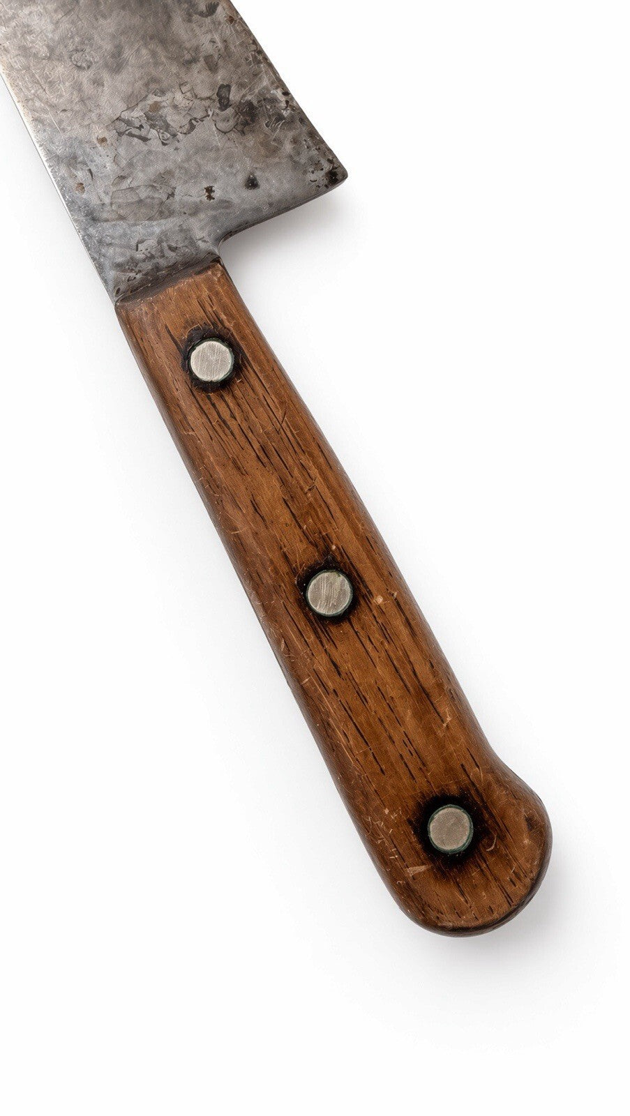 Vintage Dexter 45A10H 10" Carbon Steel Chef Knife Wood Handle Full Tang USA