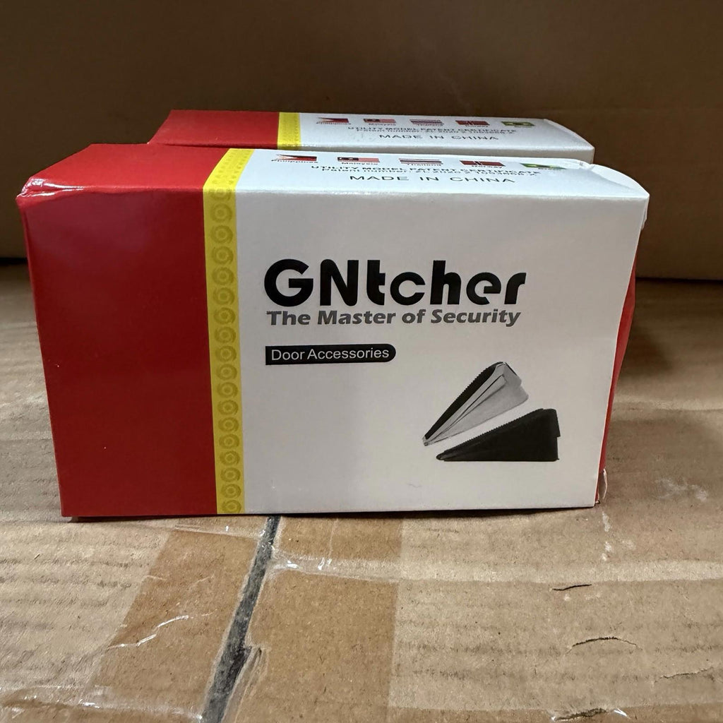 GNTcher Door Stop Wedge 2 Pack Heavy Duty Aluminum Security Door Stopper