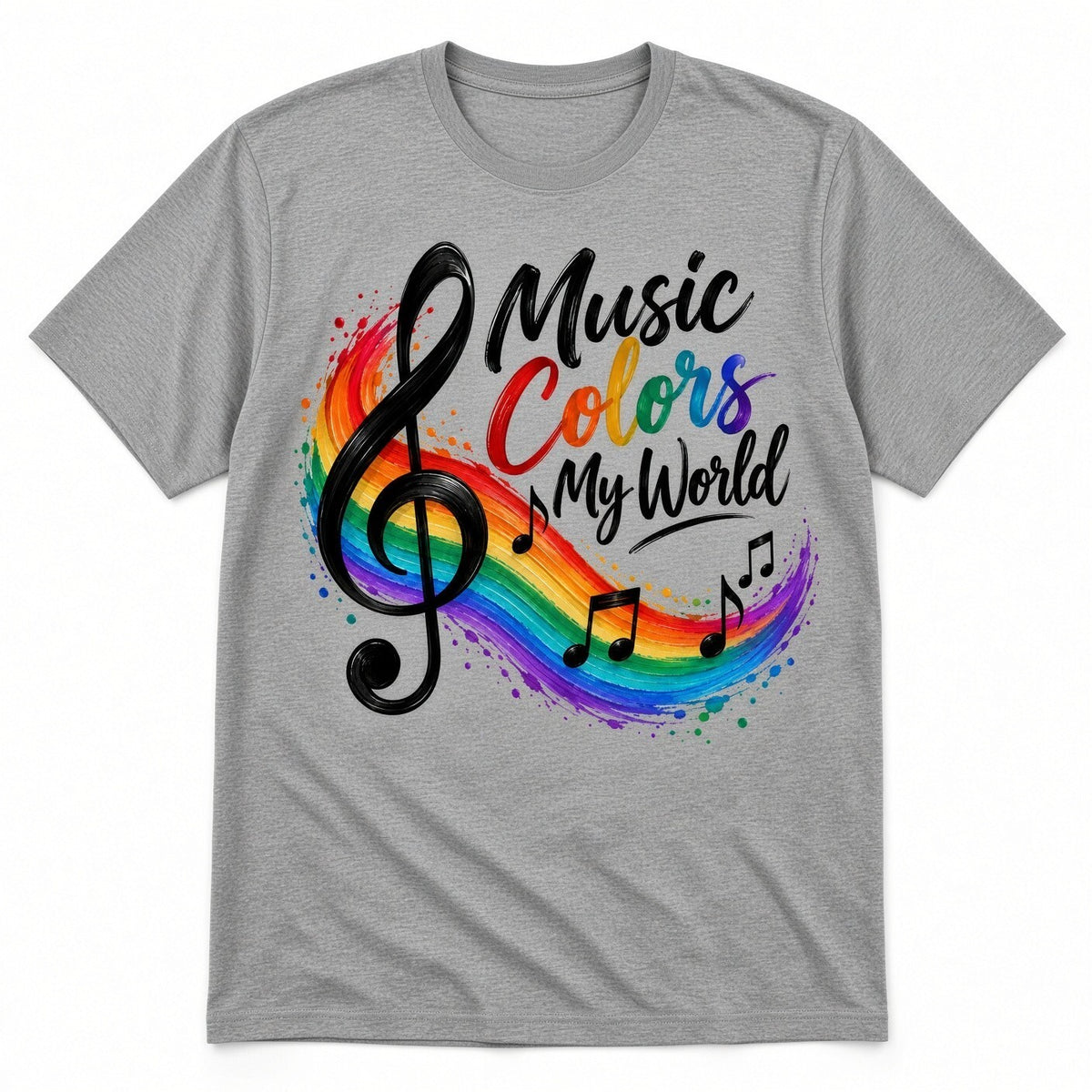 4PCS 10in Music Colors My World Rainbow DTF Transfers
