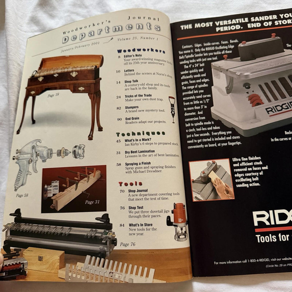 Woodworker’s Journal Feb 2001 (Vol 25 #1) – 25th Anniversary Issue
