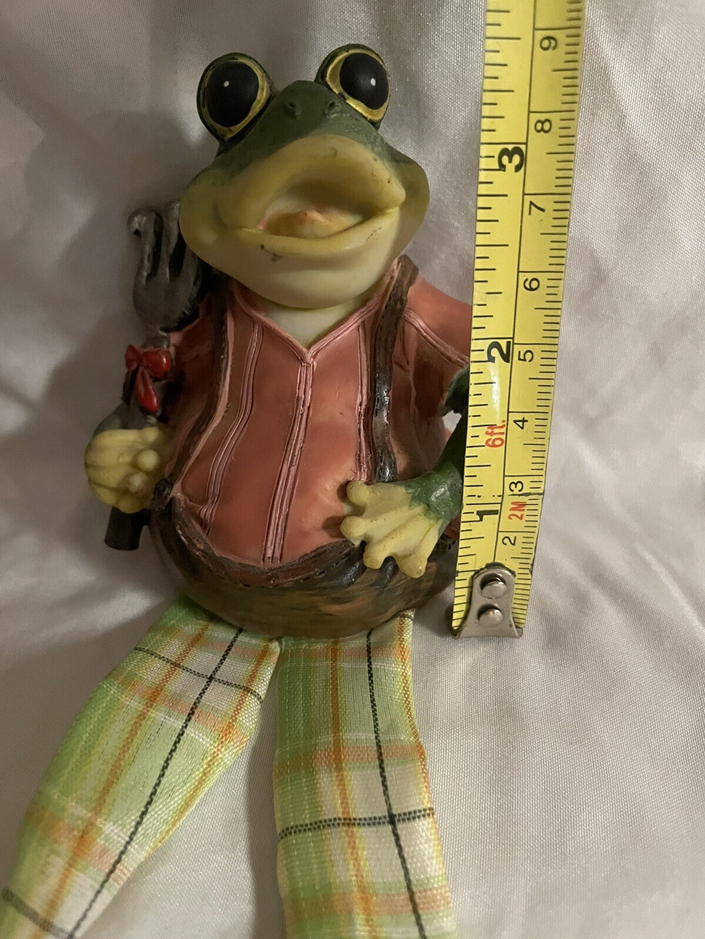 Ganz Cottage Collectibles Frog Figurine with Rake - EA14660 Cheektowaga NY EUC