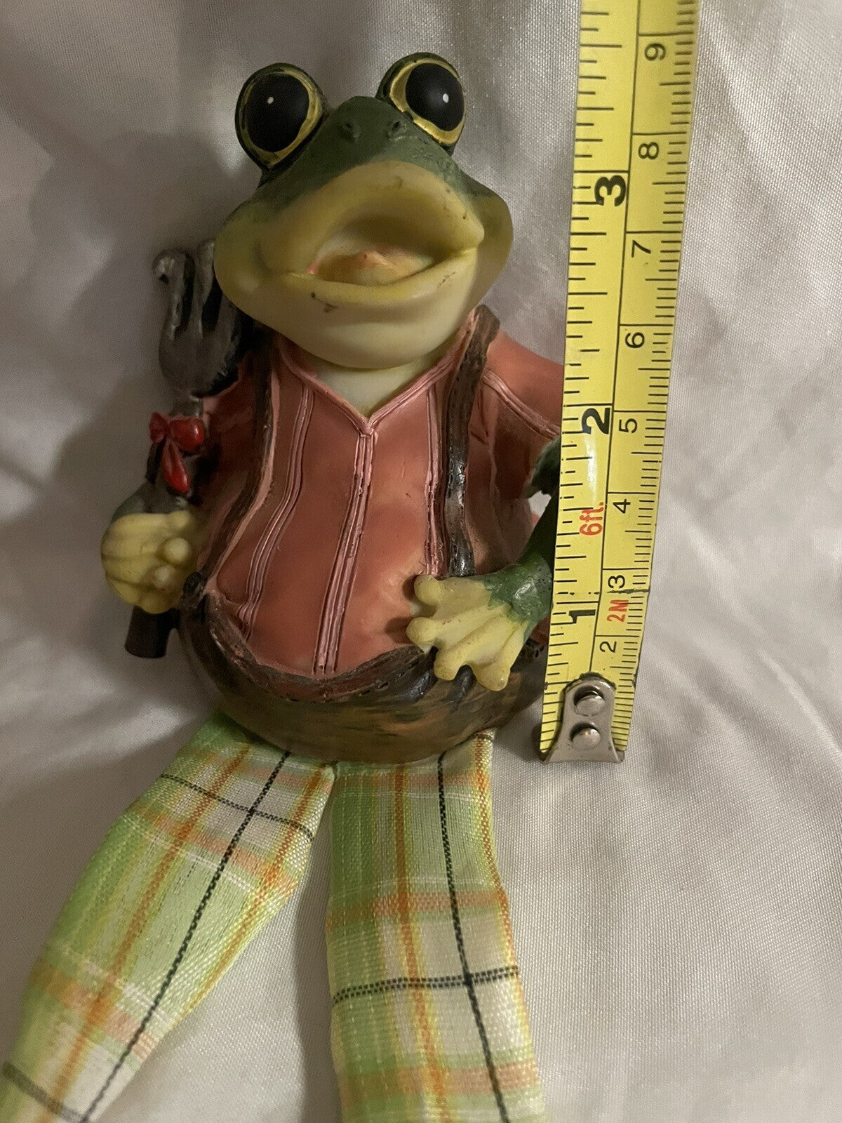 Ganz Cottage Collectibles Frog Figurine with Rake - EA14660 Cheektowaga NY EUC