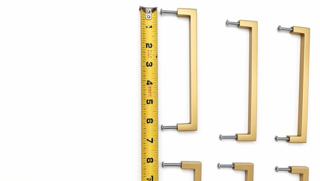 Set of 23 Brushed Gold Cabinet Drawer Pull Handles Modern Square Bar Hardware