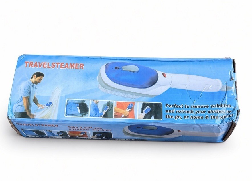 Handheld Travel Steamer Iron 750W Portable Clothes Wrinkle Remover Brush & Pad