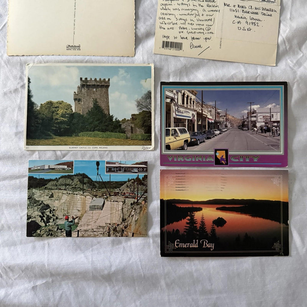 Vintage Postcards Collection - US Travel, Europe Castles, Lakes & Nature