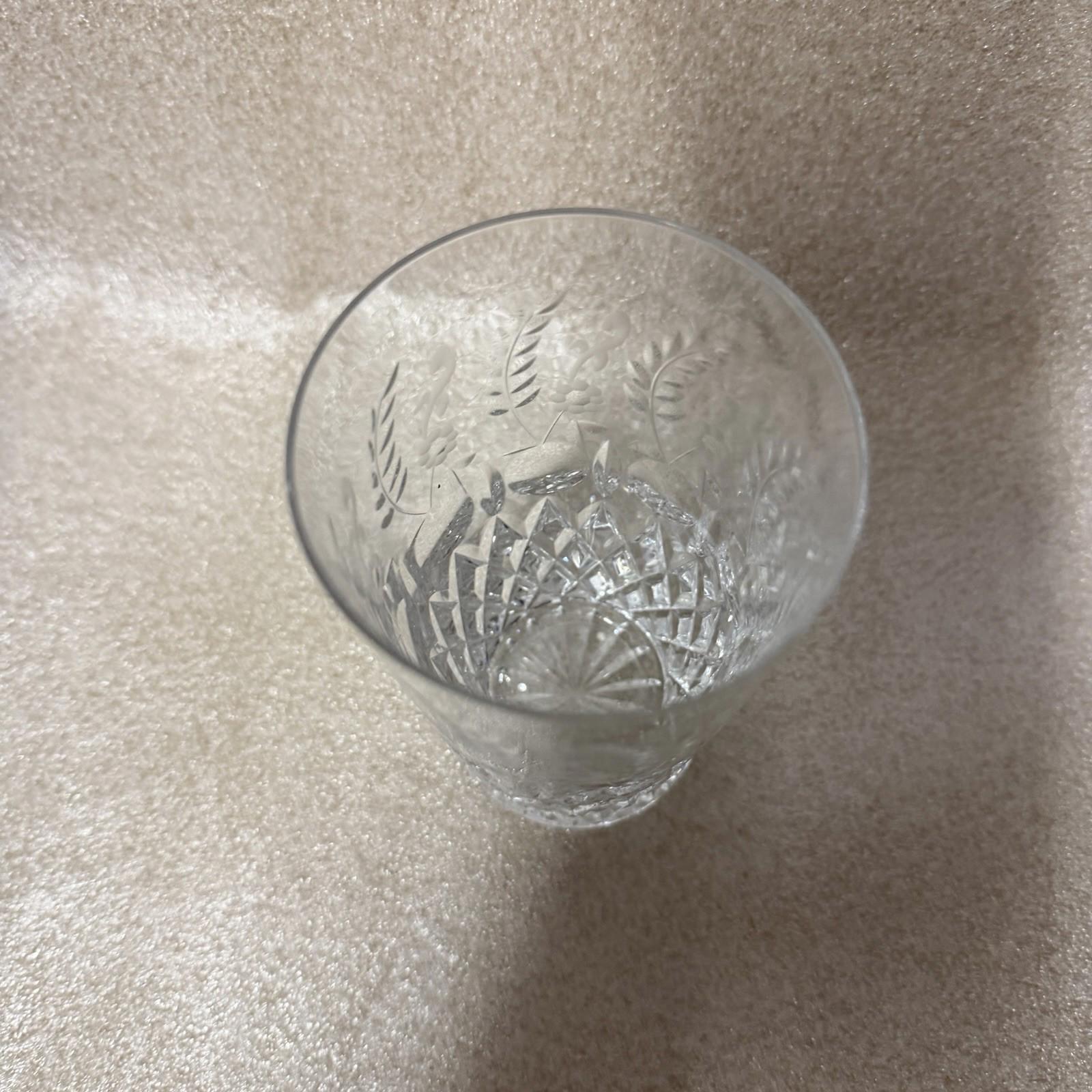Vintage Rogaska Crystal Gallia Highball Glasses 5 3/8” Crystal Set of 2