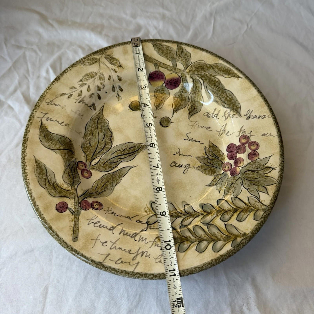 Sorrento Tabletops Unlimited Hand Painted Dinner Plates Italian Tuscany Set 4