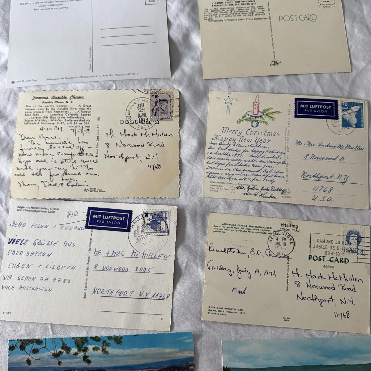 Vintage Postcard Collection - US Travel Scenes, Ghost Towns & Nature