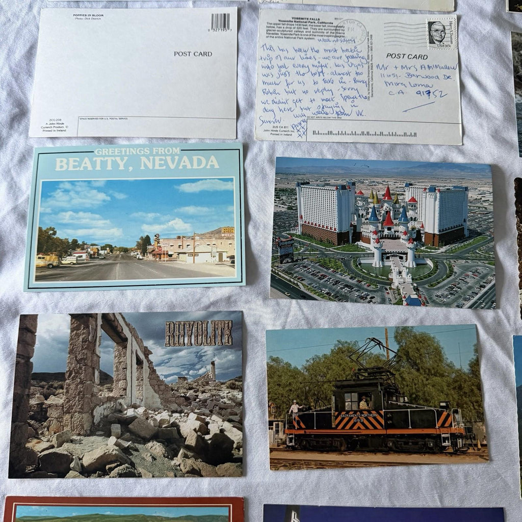 Vintage Postcard Collection - US Travel Scenes, Ghost Towns & Nature