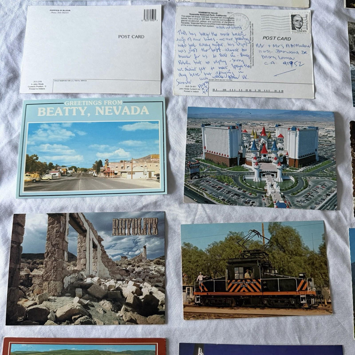 Vintage Postcard Collection - US Travel Scenes, Ghost Towns & Nature