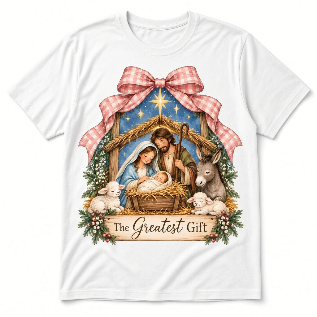 4PCS 10in Greatest Gift Nativity Christmas DTF Transfers