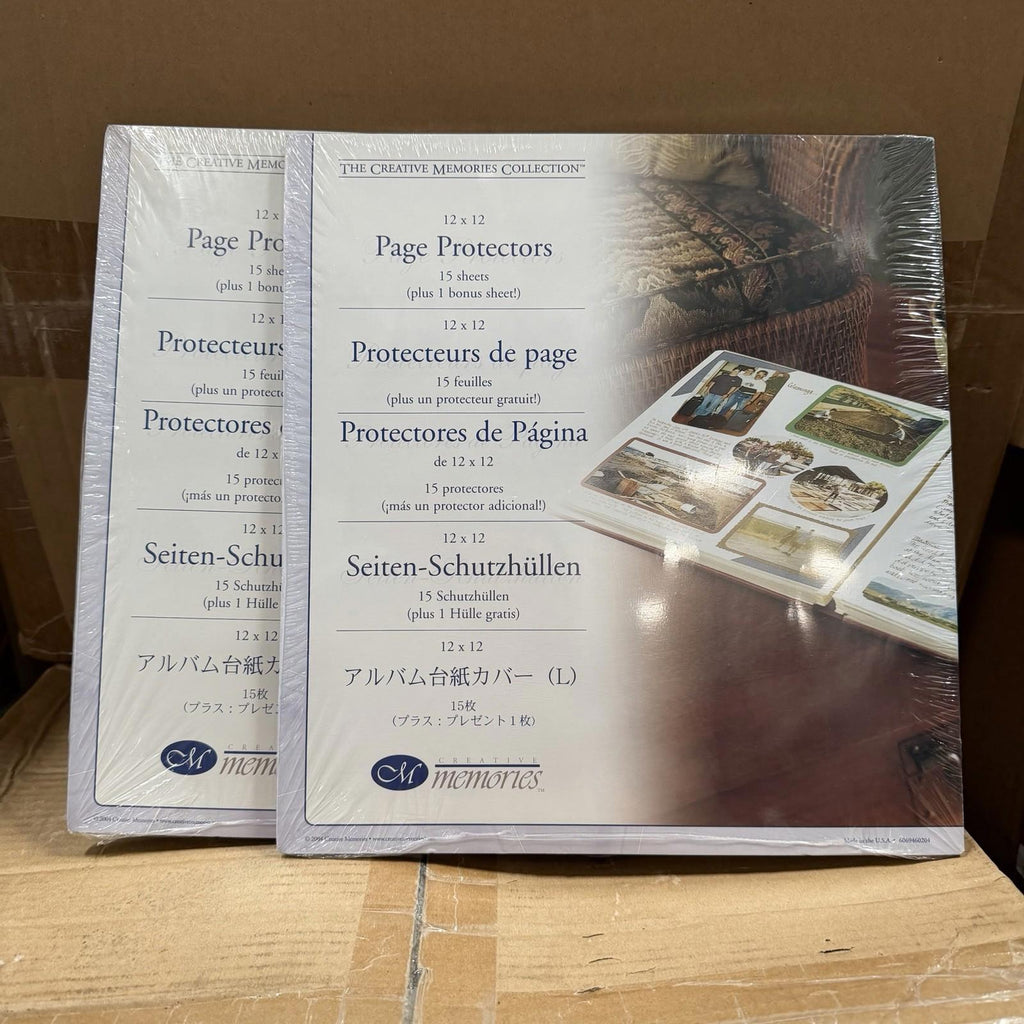 Creative Memories 12x12 Page Protectors 2004 Total 16 Pgs NEW Factory Sealed