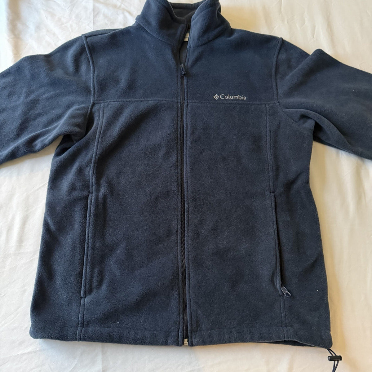 Columbia Navy Fleece Jacket - Size M