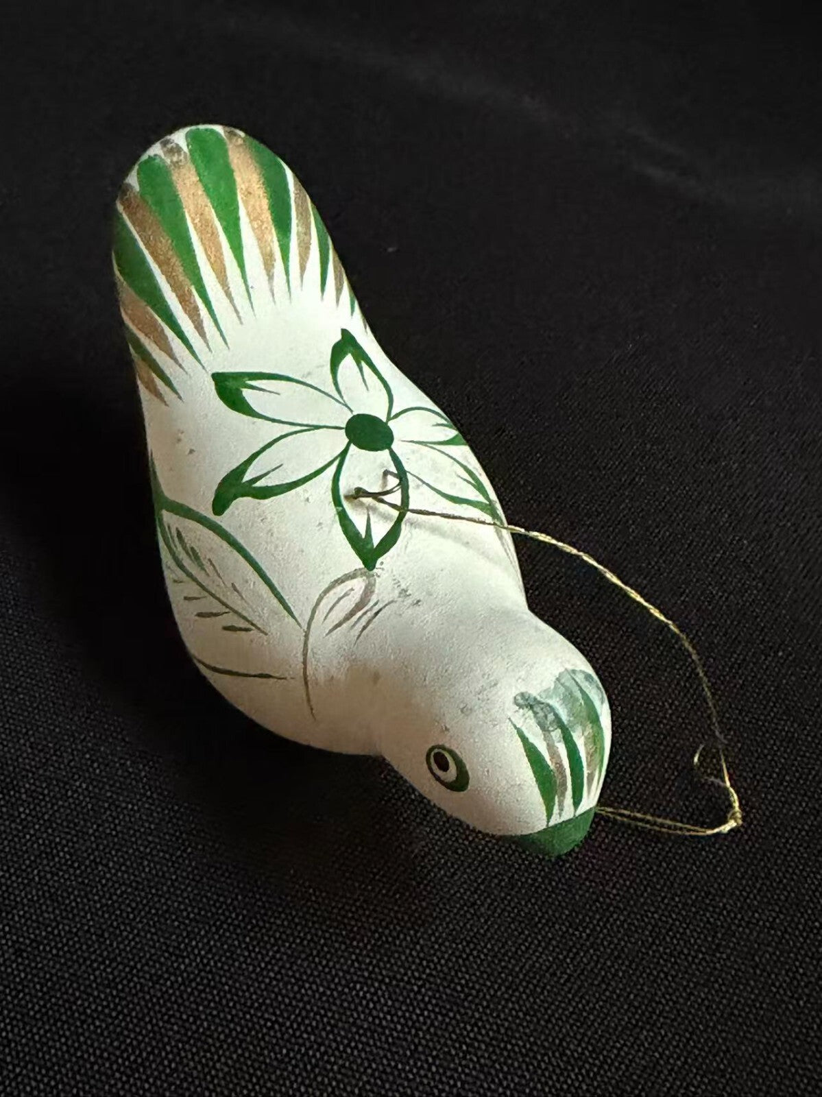 Set of 3 Vintage Mexican Clay Bird Whistles Hand Painted Hecho en Mexico
