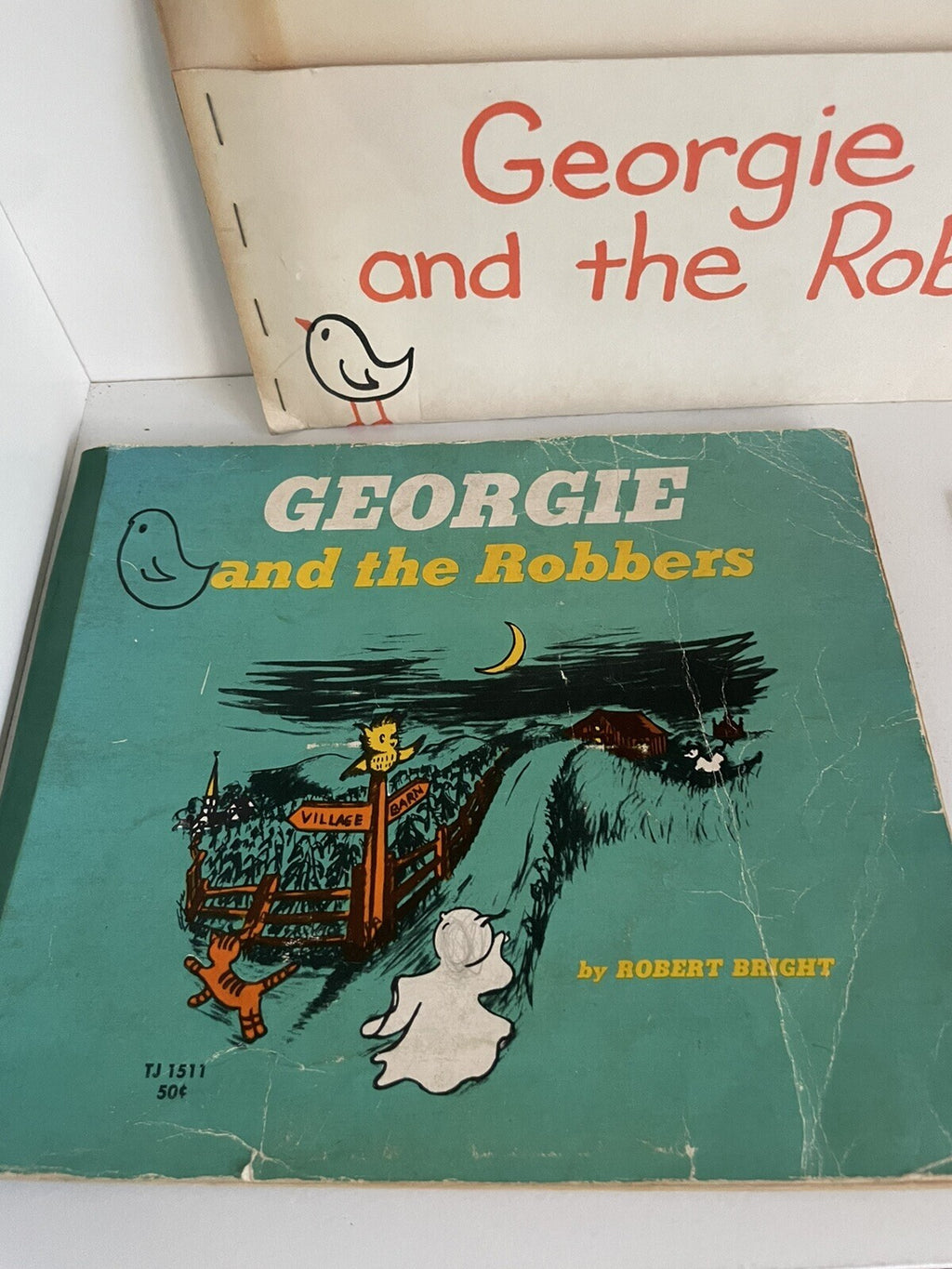 Georgie And The Robbers Record and Scholastic Book by Robert Bright- 1968