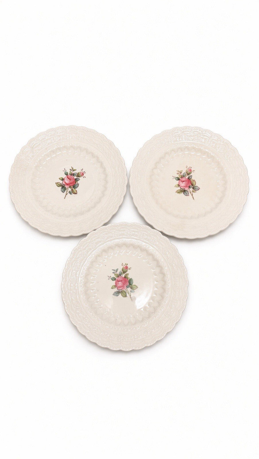Vintage Spode’s Jewel Billingsley Rose 12 Pc Dinnerware Set Pink Floral England