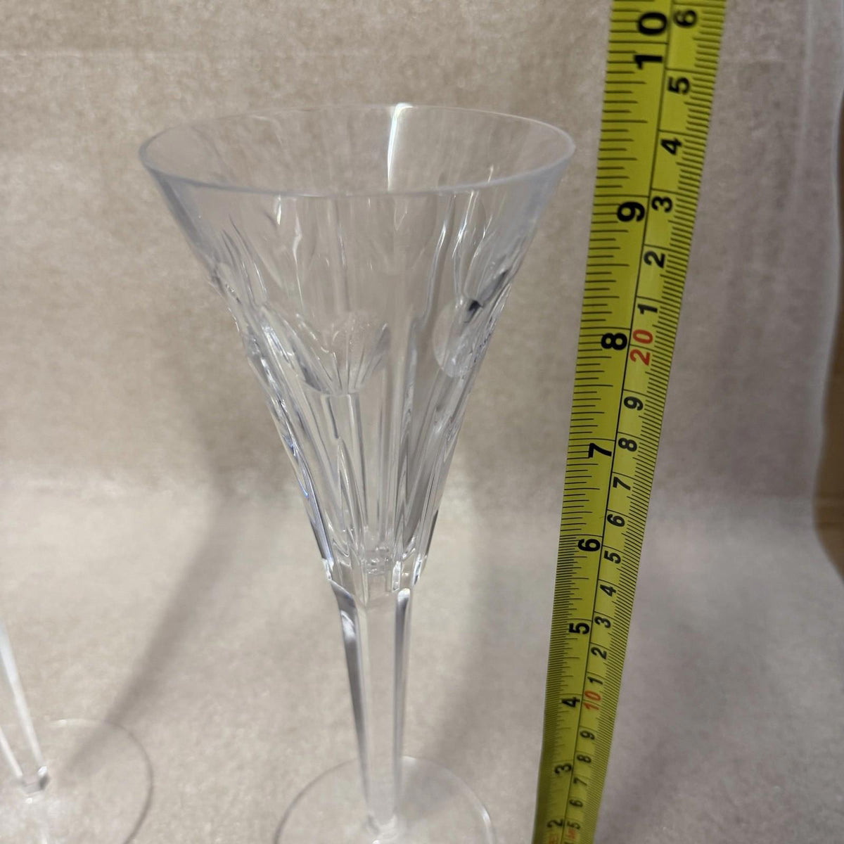 Waterford Millennium “Love” - Toasting Fluted Champagne Glasses 9 1/4”, Set of 2
