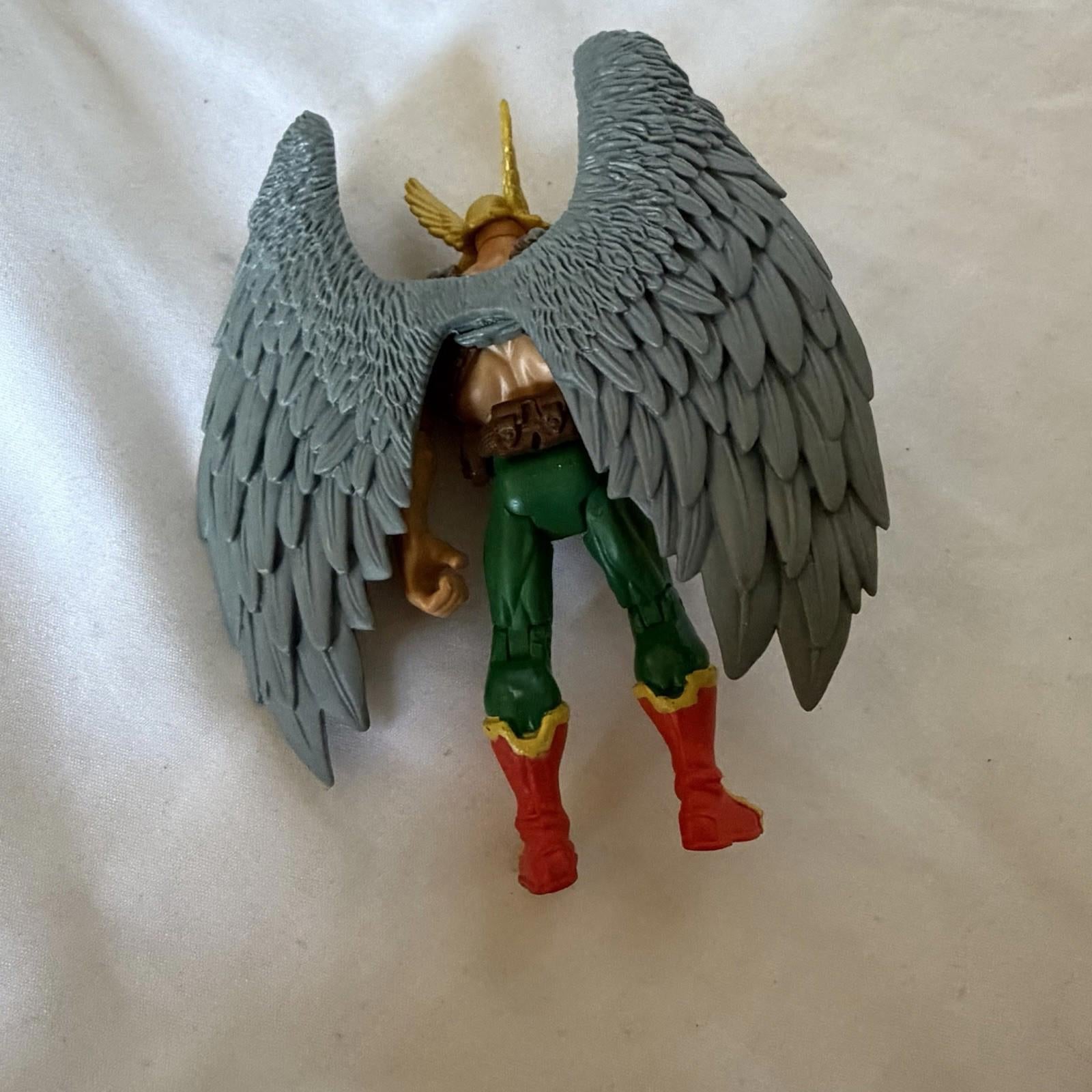 DC Comics Hawkman Action Figure 4” Gray Wings Mattel 2008 Superhero Toy