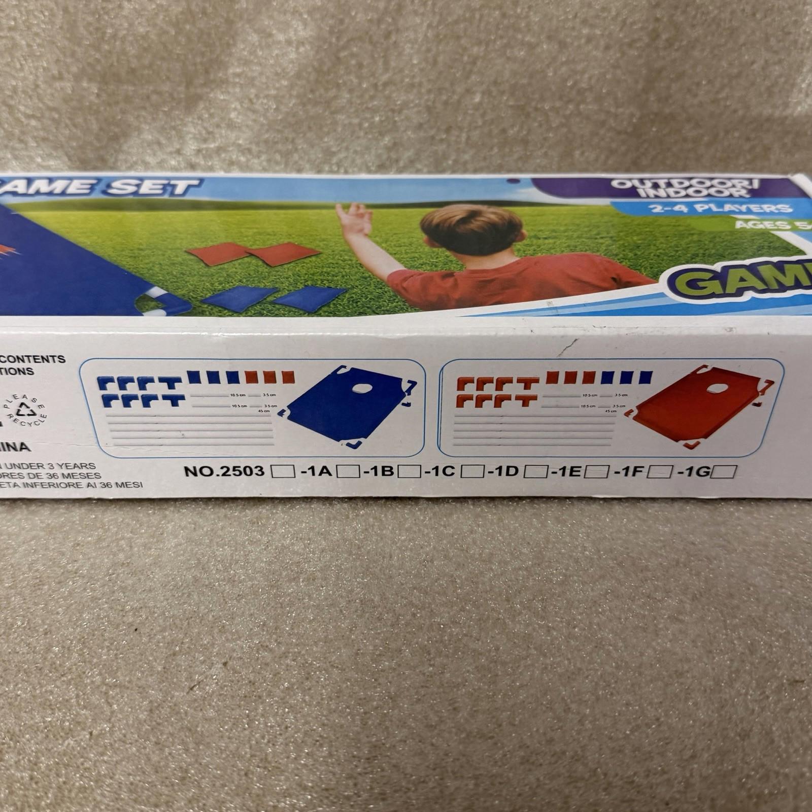 Bean Bag Toss Game Set Portable Indoor/Outdoor 6 Bags