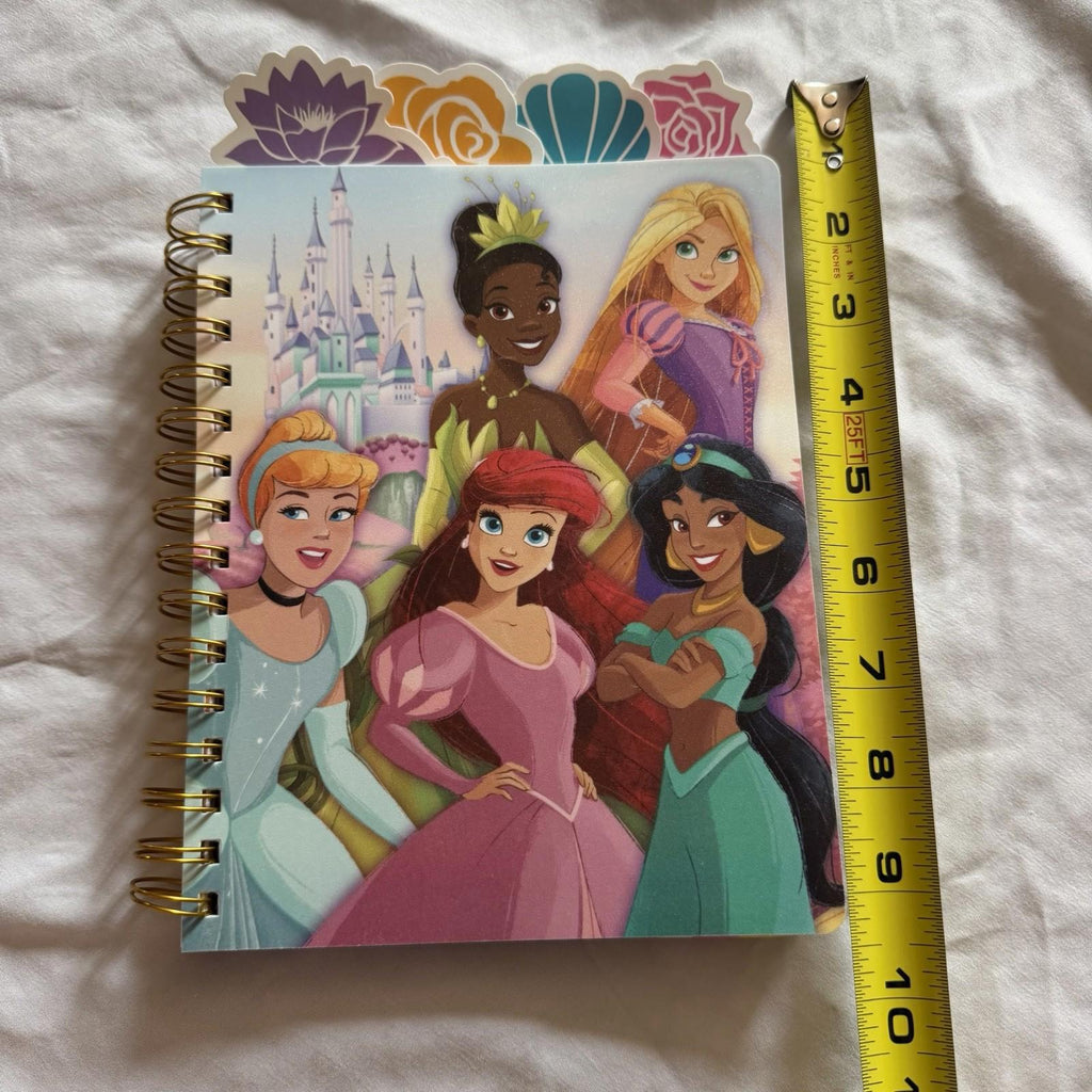 Disney Princess Spiral Journal Notebook 96 Sheets Tiana Rapunzel Ariel