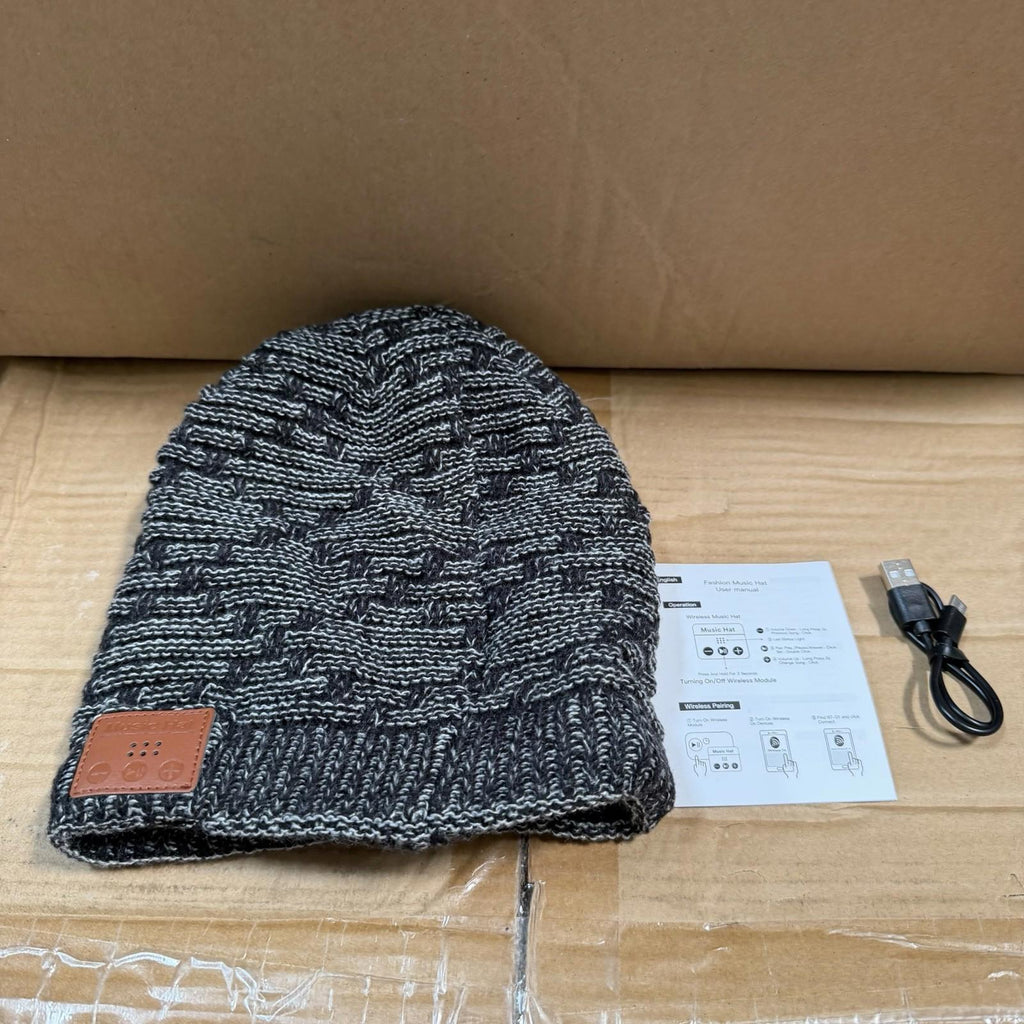 Cozy Bluetooth Music Beanie Hat – Wireless Knit Beanie with Built-in Speakers
