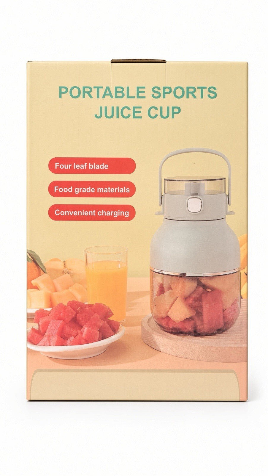Portable Sports Juice Cup 500ml USB Blender Bottle Rechargeable 70W