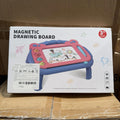 Blue Magnetic Drawing Board for Toddlers 3+ with Legs, Doodle Toy 16”